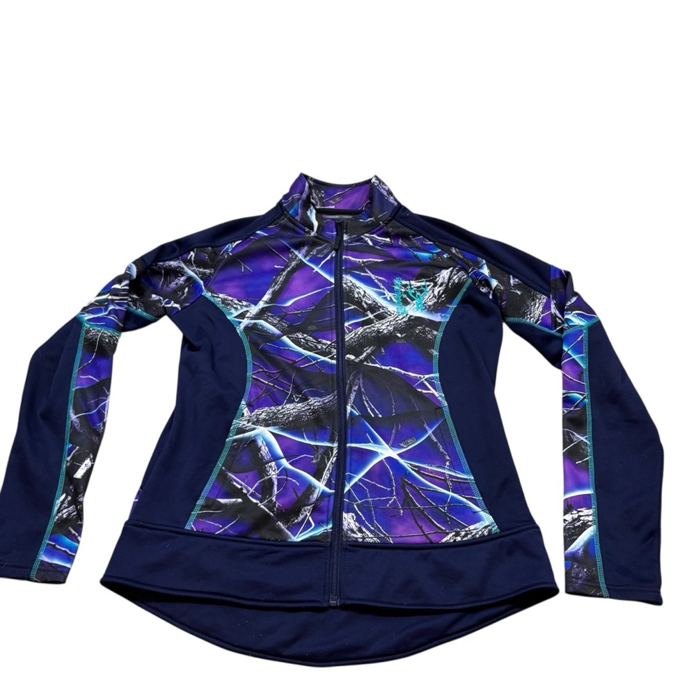 Ladies Huntworth Oaktree Ultraviolet Purple Camo Jacket Size Medium‎